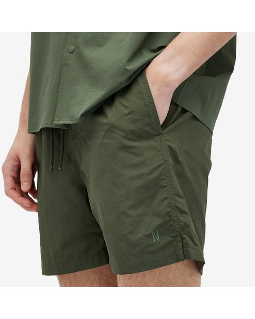 Norse Projects Green Hauge Swim Shorts for men