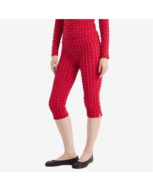 Peachy Den Red Cindy Capris