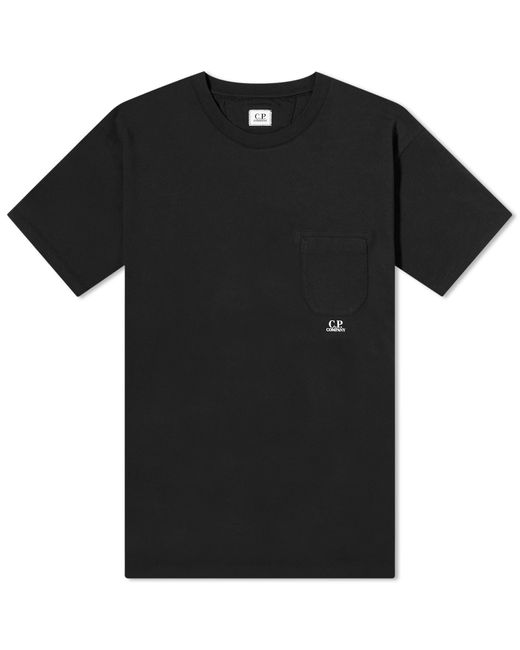 C P Company Black Pocket Logo T-Shirt for men