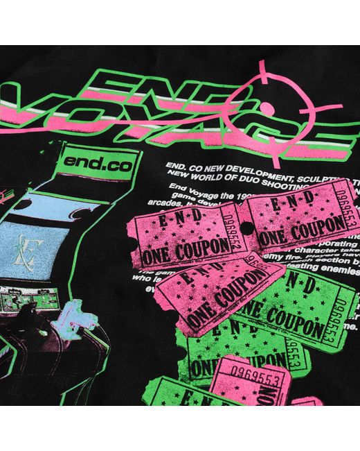 END. Black Coastal Arcade Voyage T-Shirt
