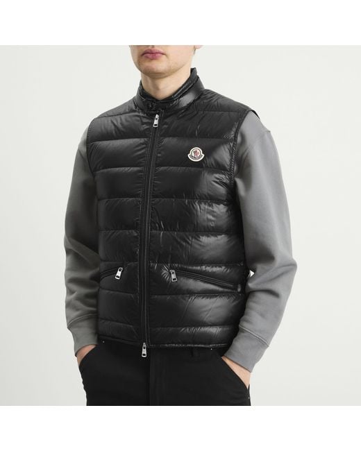 Moncler Black Gui Gilet for men