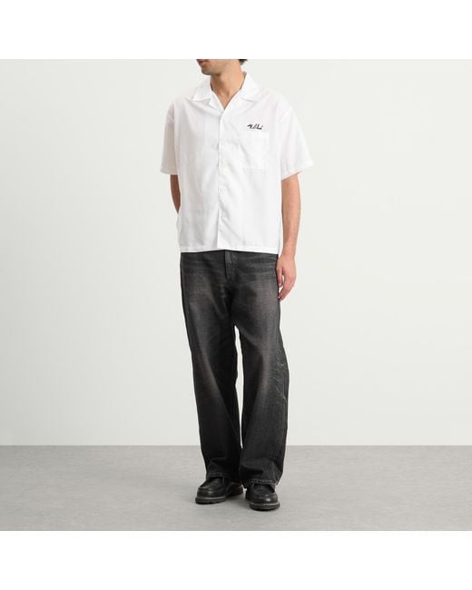 Neighborhood White Solid Hawaiian Shirt for men