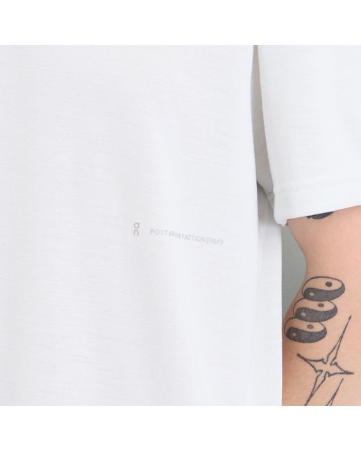 On Shoes White X Paf Running T-Shirt for men