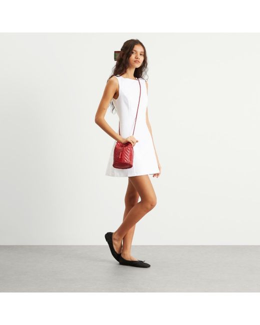 Peachy Den White Audrey Mini Dress