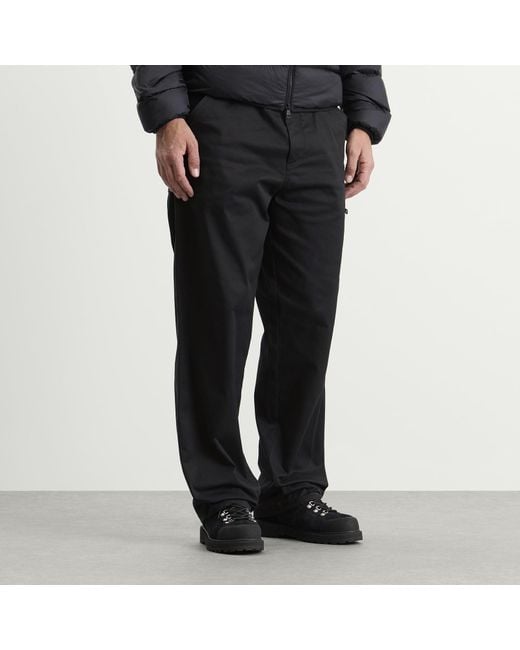 Moncler Blue Gabardine Cotton Trousers for men