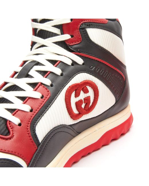 Gucci Red Mac Hi-Top Sneakers for men