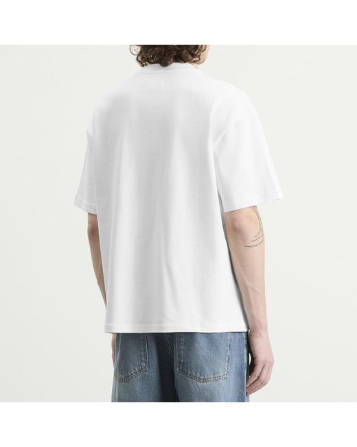Annie Hood White College Arch T-Shirt for men