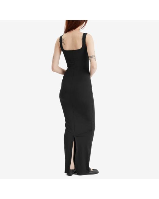 Entire studios Black Square Neck Dress