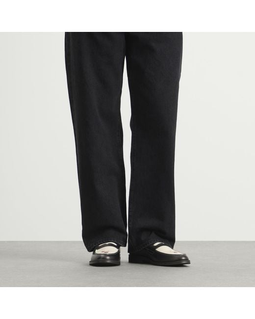 Duke & Dexter Black Wilde Cherry Penny Loafer for men