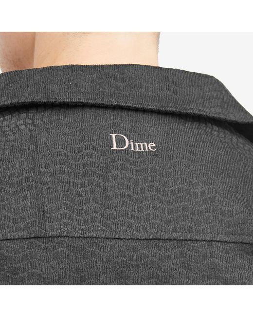 Dime Black Printed Cord Jacket for men