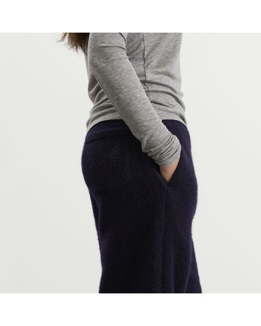 Jil Sander Blue Embroidered Pants
