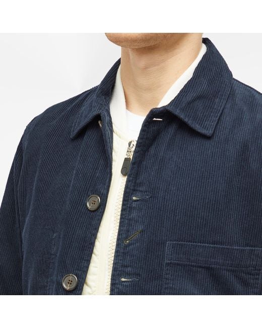Universal Works Corduroy Bakers Chore Jacket in Blue for Men Lyst UK
