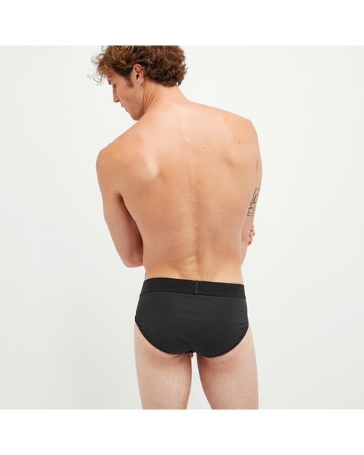 Skims Black Cotton Brief for men