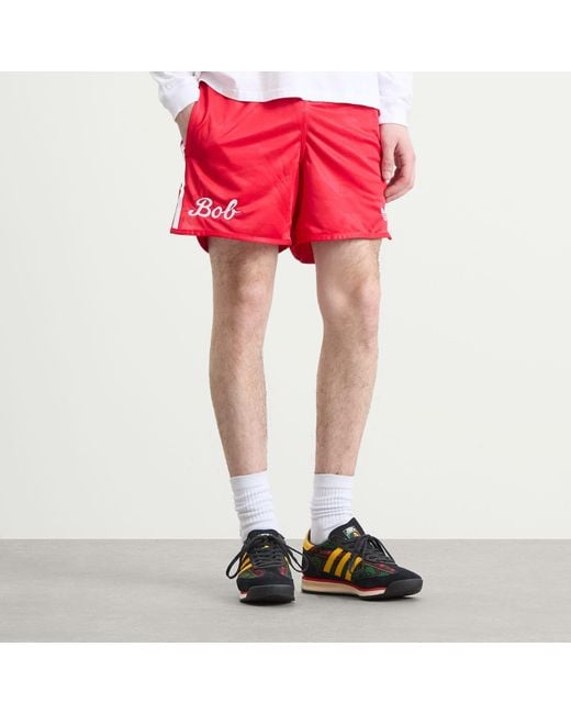 Adidas Red Bob Marley Shorts for men
