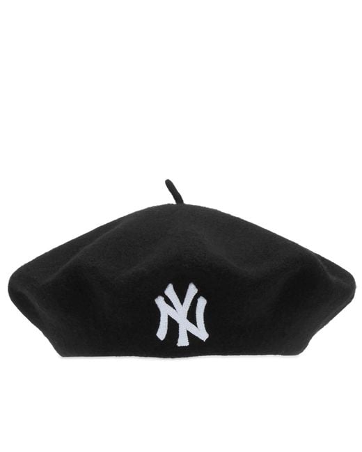 KTZ Black New York Yankees Wool Beret