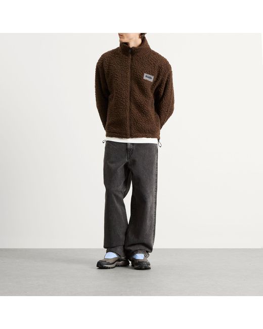 Napapijri Brown X Martine Rose Logo Fleece Jacket for men