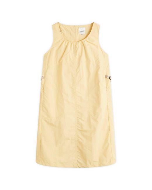 Gramicci Yellow Nylon Midi Dress
