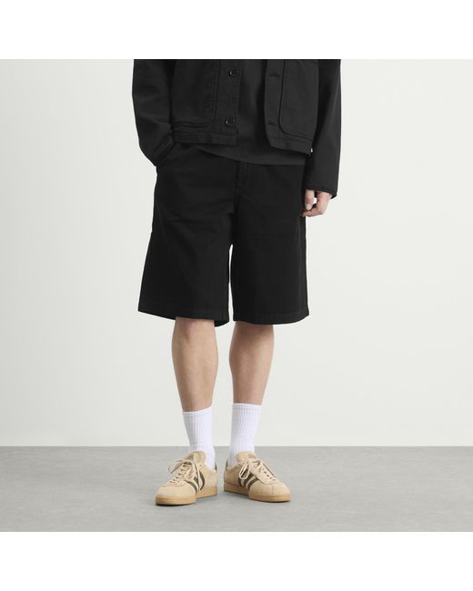 Wax London Black Kyle Twill Shorts for men