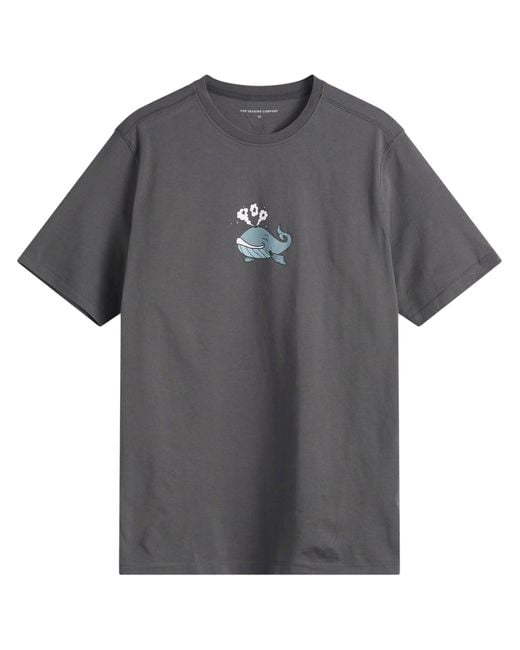 Pop Trading Co. Gray Whale T-Shirt for men