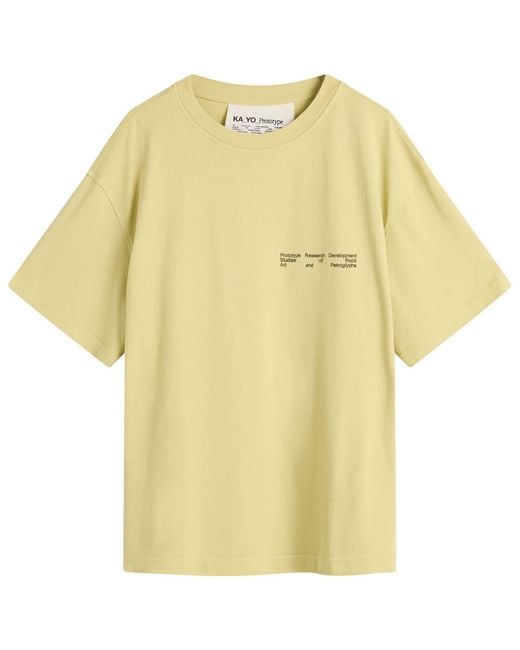 KA_YO_Prototype Yellow Boxy Graphic T-Shirt for men