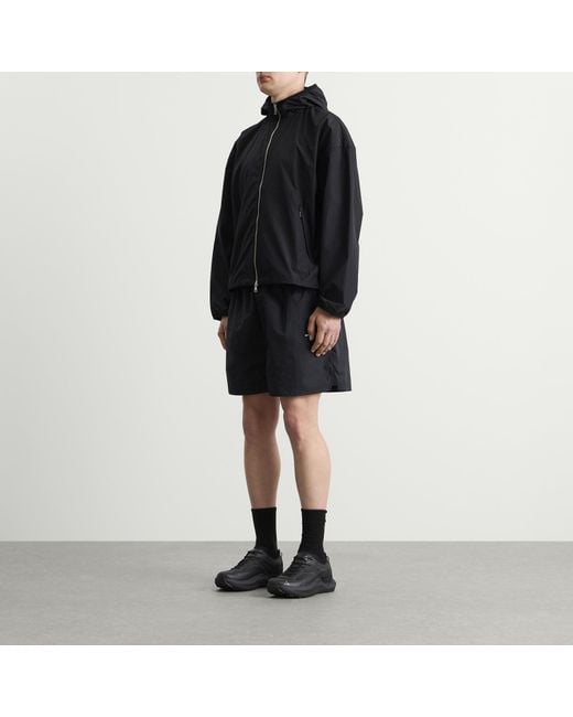 MKI Miyuki-Zoku Black Hyperlight Hooded Wind Jacket for men