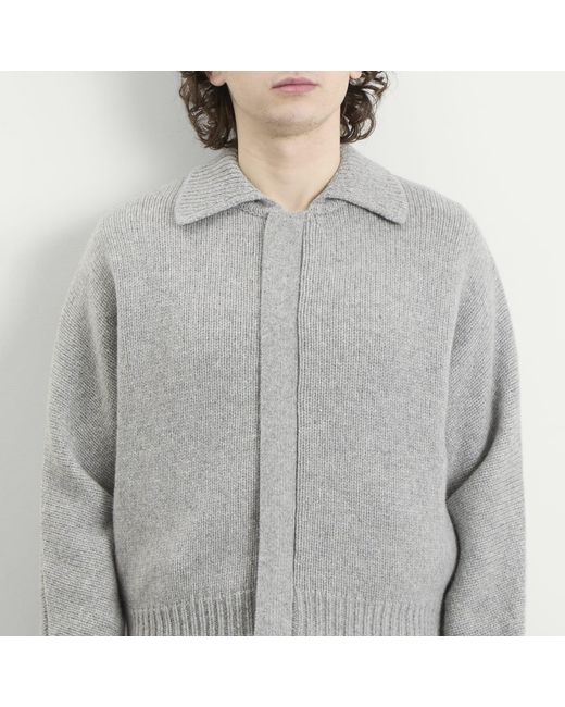 Entire studios Gray Marla Knitted Bomber for men