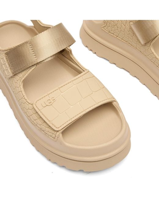 Ugg Natural Goldenglow Embossed Sandal
