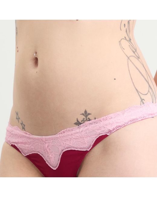 Fruity Booty Pink Lacie Thong