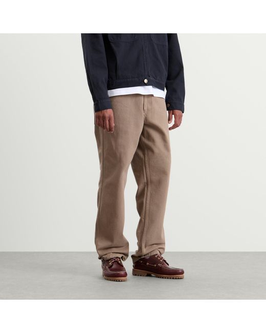 Palmes Brown Coarse Trousers for men