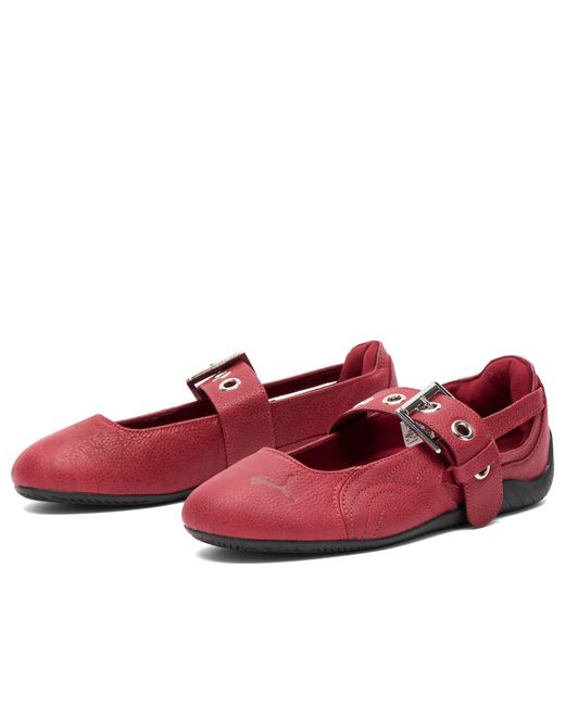 PUMA Red Speedcat Ballet Dress-Up Buckle Ballet
