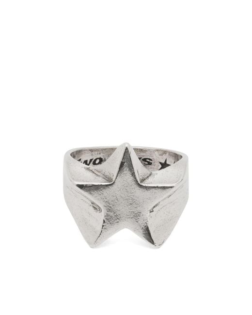 Twojeys White Shooting Star Ring for men