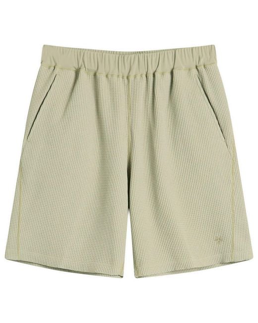 Goldwin Green Waffle Light Shorts for men