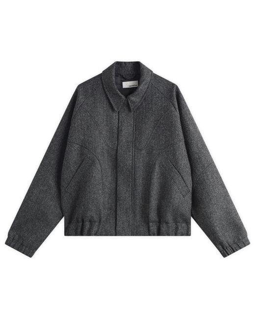 SAGE NATION Wool Jiji Jacket in Grey for Men | Lyst UK