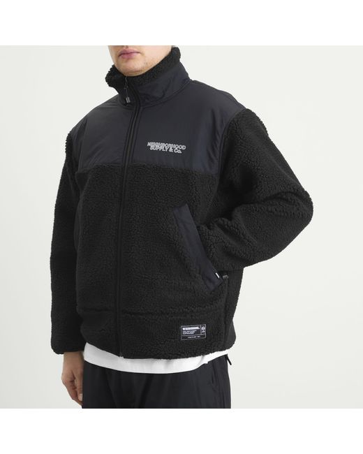 Neighborhood Black Fleece Jacket for men