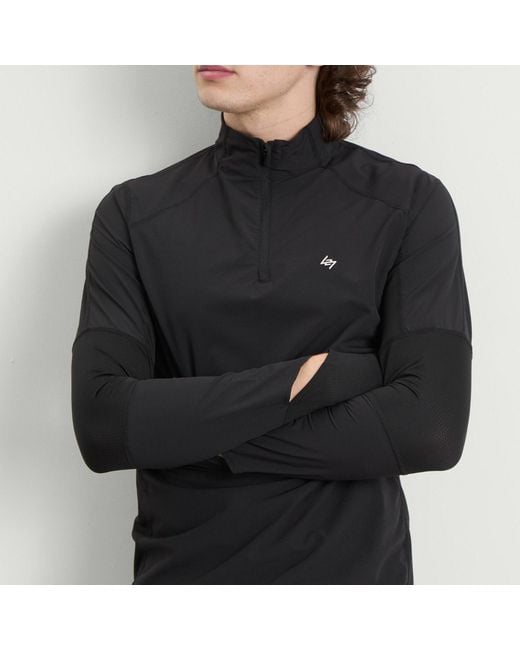 REPRESENT 247 Black Run Quarter Zip for men