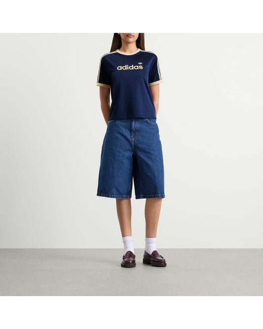 Adidas Blue Mesh T-Shirt