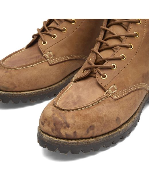 Visvim Brown Scout Tall Folk Boots for men