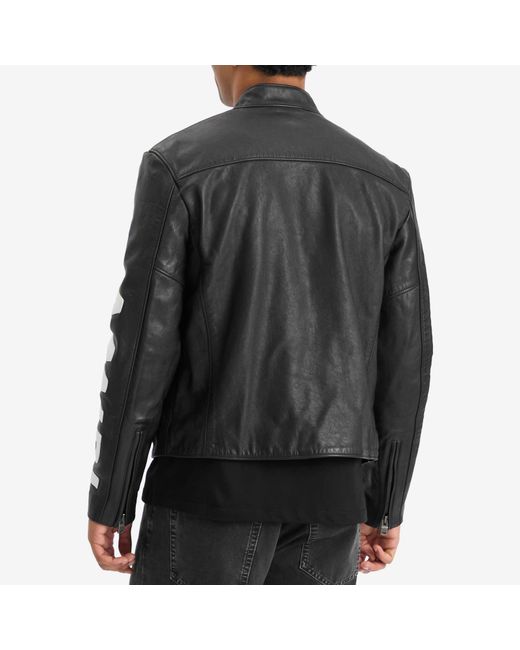 Amiri Gray Patch Racer Jacket for men