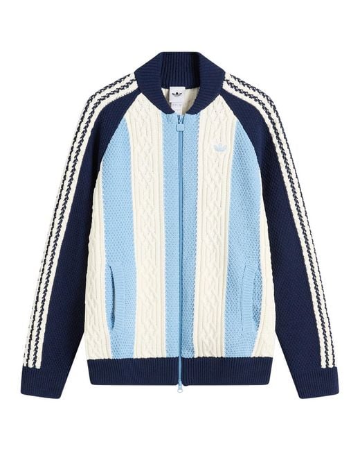 Adidas Blue Archive Knit Track Top