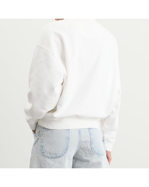 Anine Bing Jaci Los Angeles Sweatshirt in White | Lyst