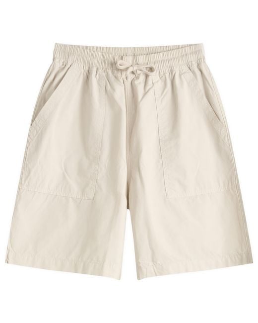 Service Works Natural Poplin Chef Shorts for men