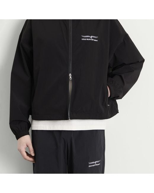 Cole Buxton Black Sport Track Jacket for men