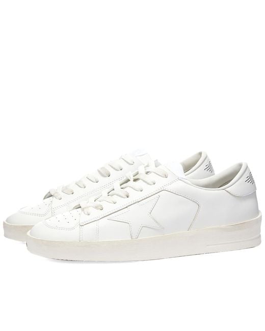 Golden Goose Deluxe Brand White Stardan Sneakers for men