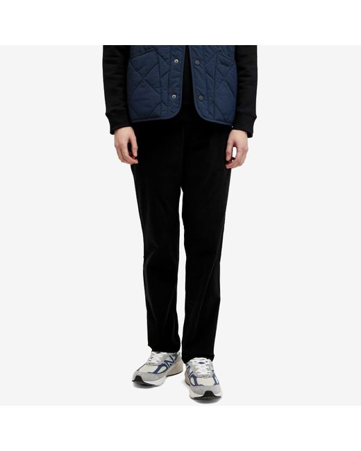 Norse Projects Black Aros Regular Italian Brushed Twill Trousers for men