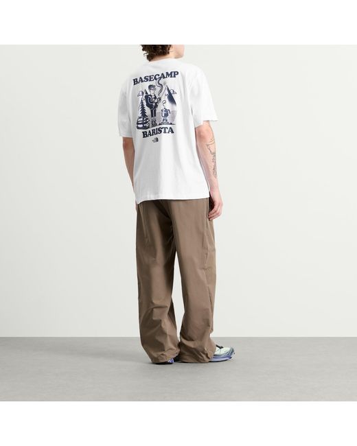 The North Face White Basecamp Barista Relaxed T-Shirt for men