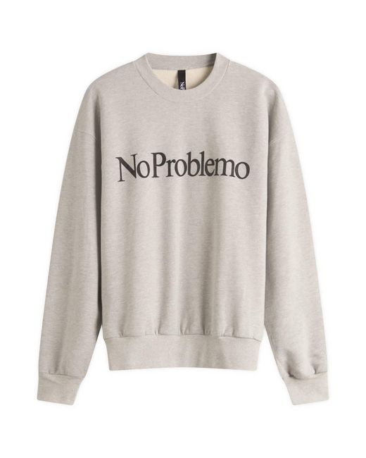 No Problemo Gray Sweatshirt for men