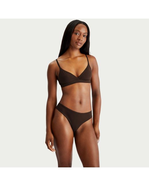 Skims Brown Fits Everybody Crossover Bralette