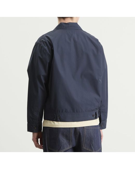 Universal Works Blue Recycled Poly Tech Rose Bowl Jacket for men