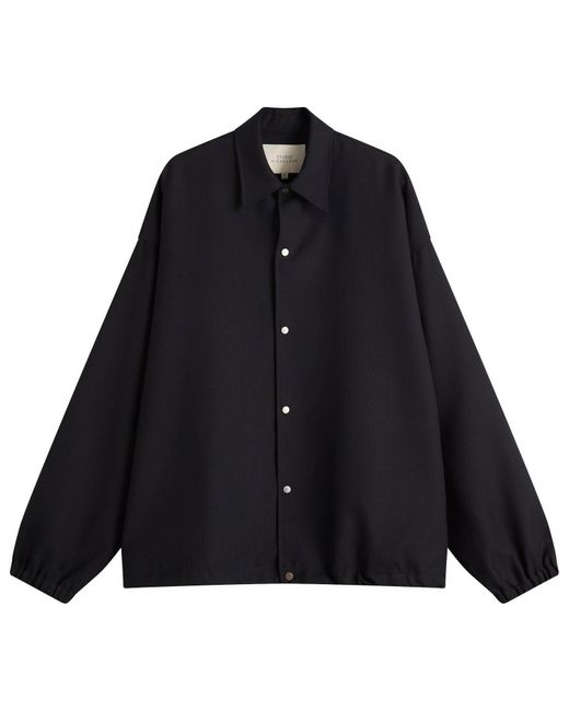 Studio Nicholson Black Wool Coach Jacket for men