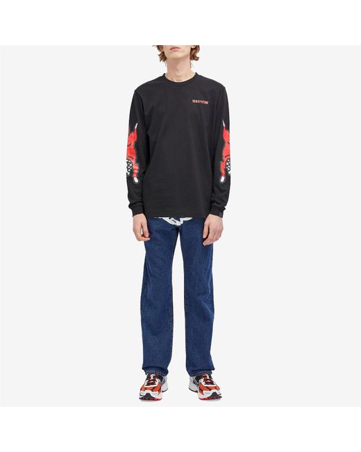 ICECREAM Blue Running Puppy Denim Pant for men